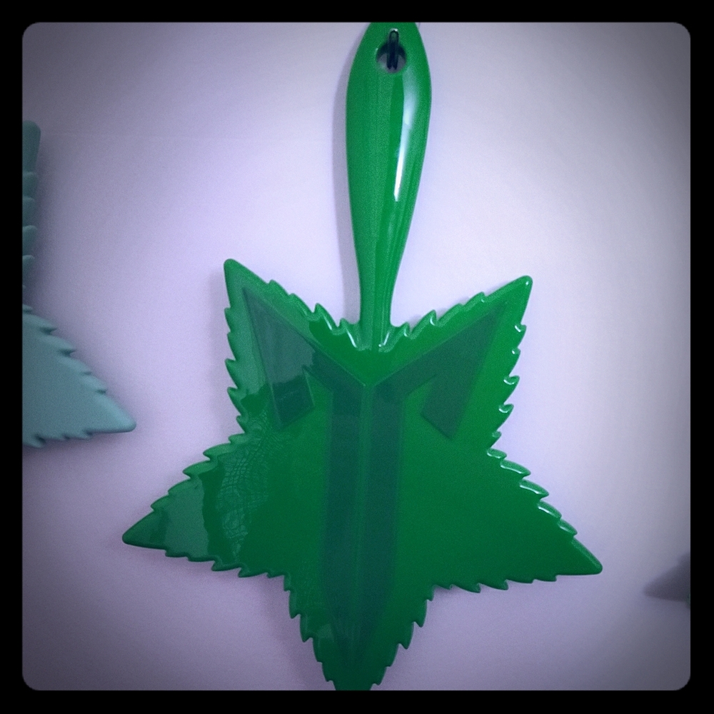 Sold out Jeffree Star green 420 leaf hand mirror